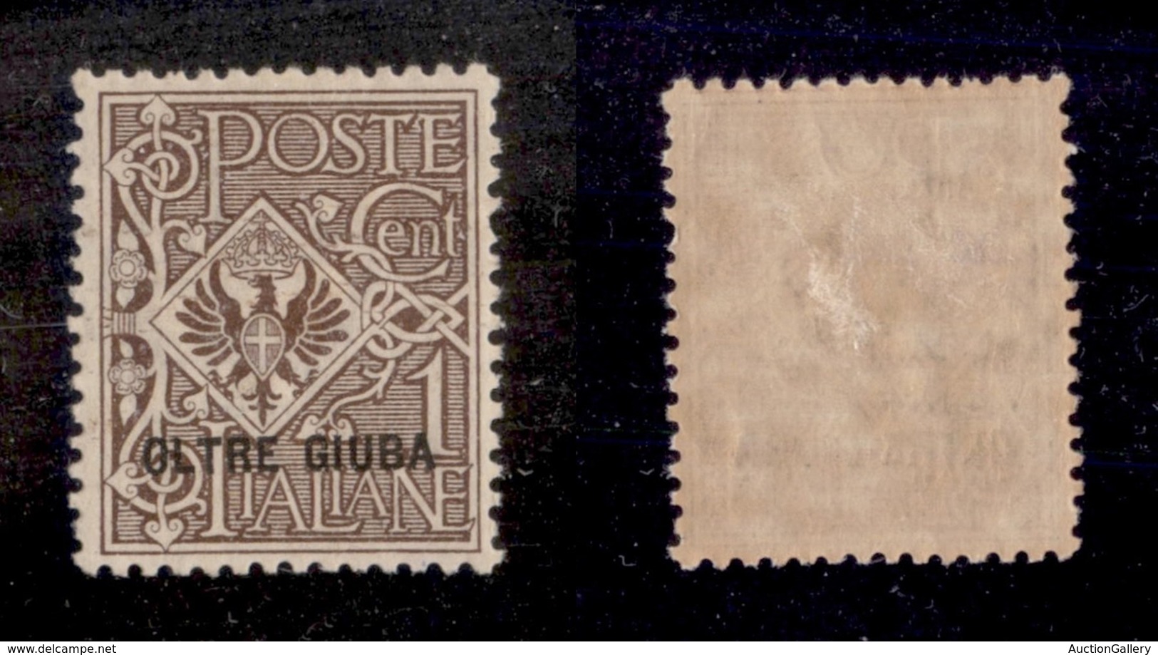 23228 COLONIE ITALIANE - OLTRE GIUBA - 1925 - 1 Cent Floreale Soprastampato (1) - Ottima Centratura - Nuovo Con Gomma (2 - Autres & Non Classés