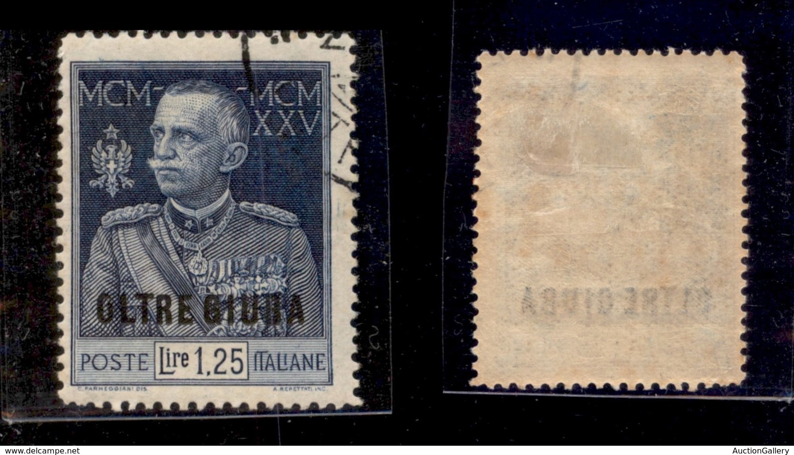 23241 COLONIE ITALIANE - OLTRE GIUBA - 1925/1926 - 1,25 Lire Giubileo Soprastampato (23) - Usato (60) - Autres & Non Classés