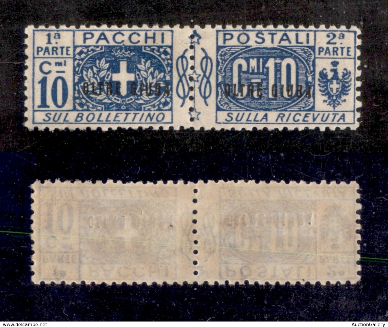 23246 COLONIE ITALIANE - OLTRE GIUBA - 1925 - 10 Cent Pacchi Postali Soprastampato (2) - Ben Centrato - Nuovo Con Gomma - Sonstige & Ohne Zuordnung