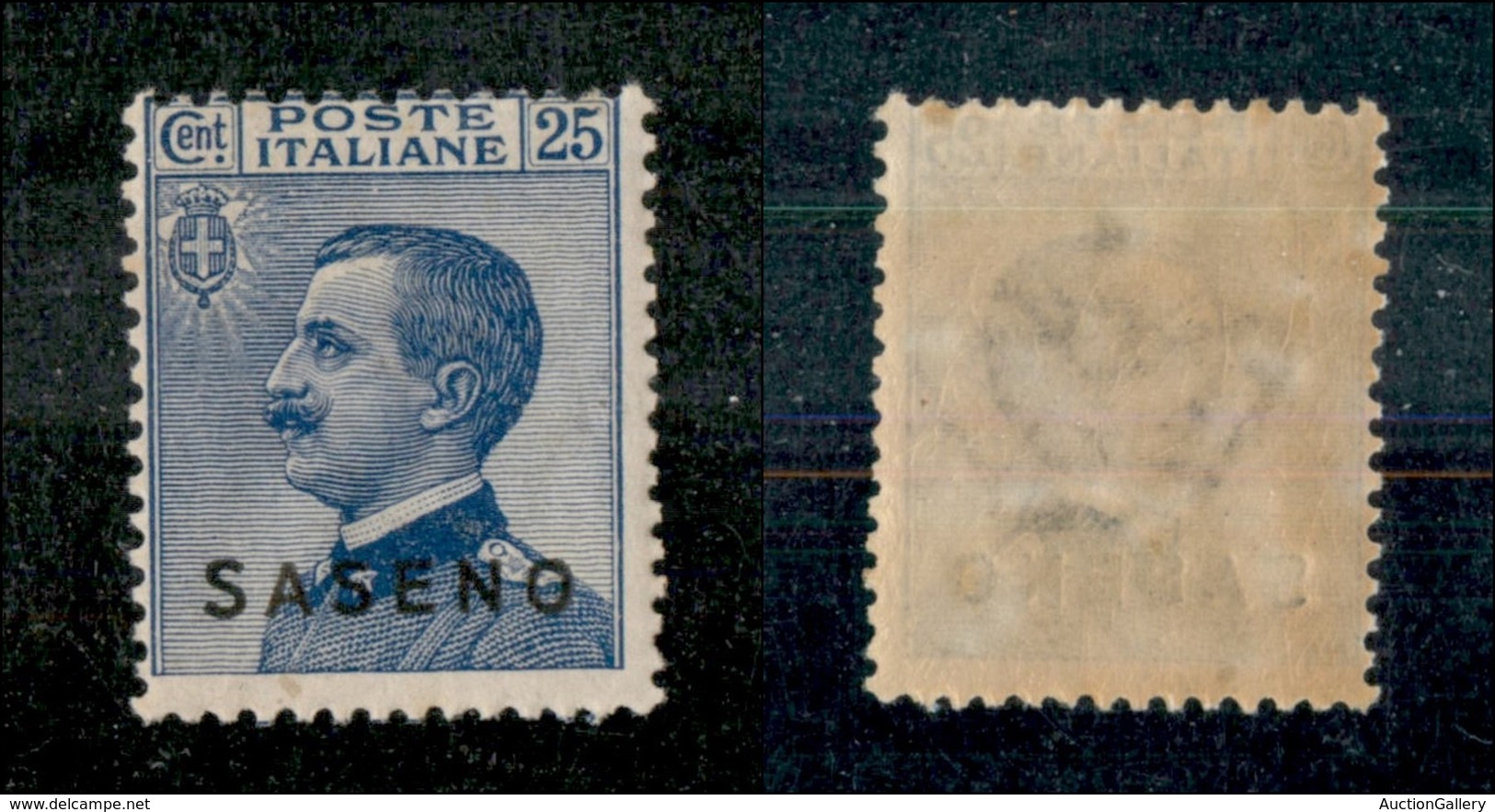 23262 COLONIE ITALIANE - SASENO - 1923 - 25 Cent Michetti Soprastampato (4) - Gomma Integra (175) - Autres & Non Classés