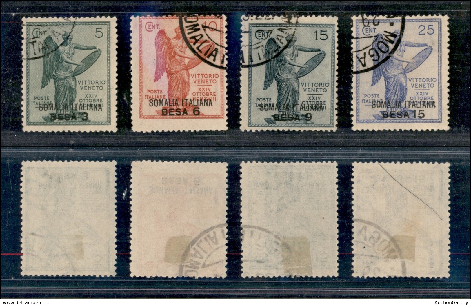 23300 COLONIE ITALIANE - SOMALIA - 1922 - Vittoria Soprastampati (30/33) - Serie Completa Di 4 Valori - Usati (45) - Autres & Non Classés