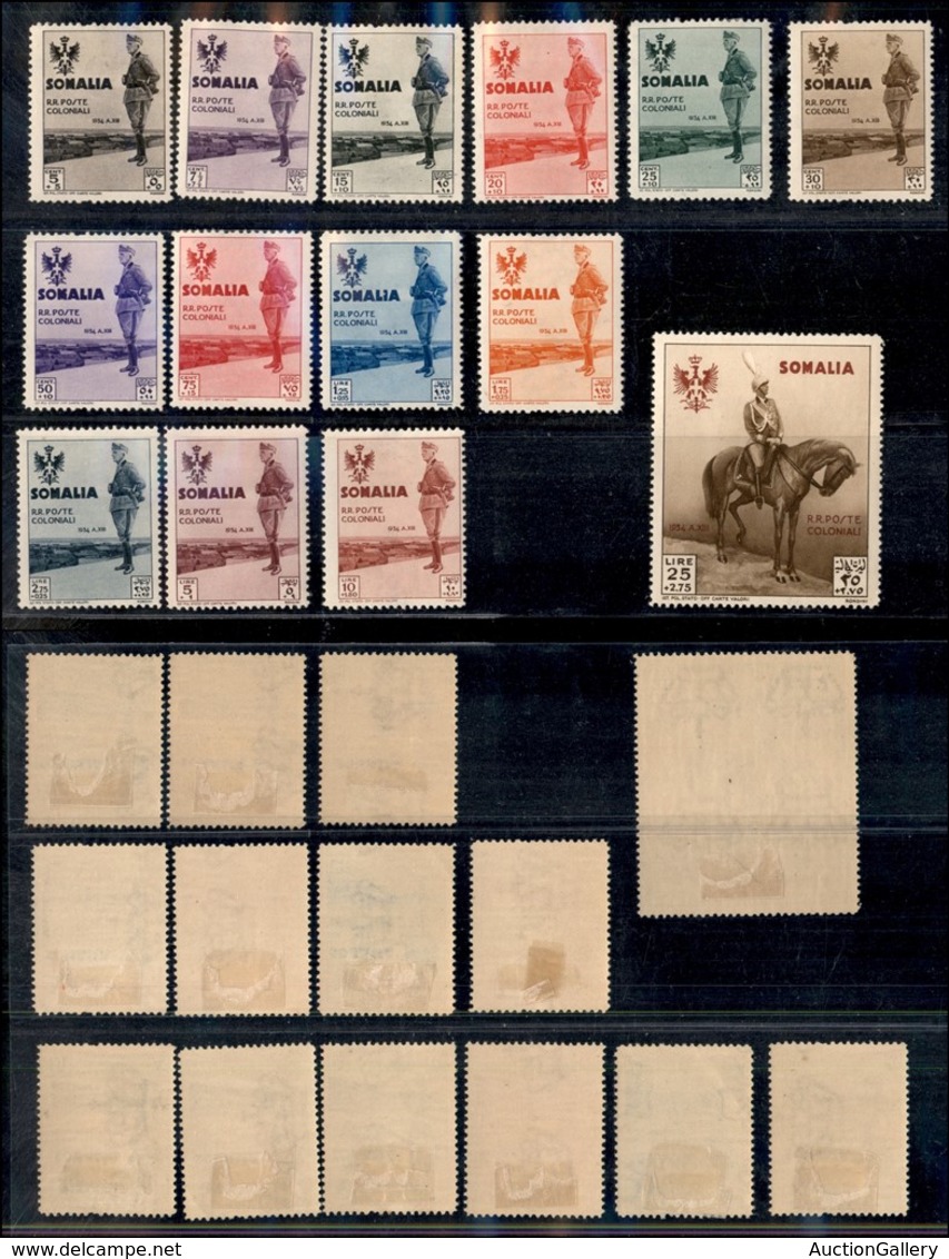 23333 COLONIE ITALIANE - SOMALIA - 1935 - Visita Del Re (199/212) - Serie Completa Di 14 Valori - Nuovi Con Gomma (700) - Autres & Non Classés
