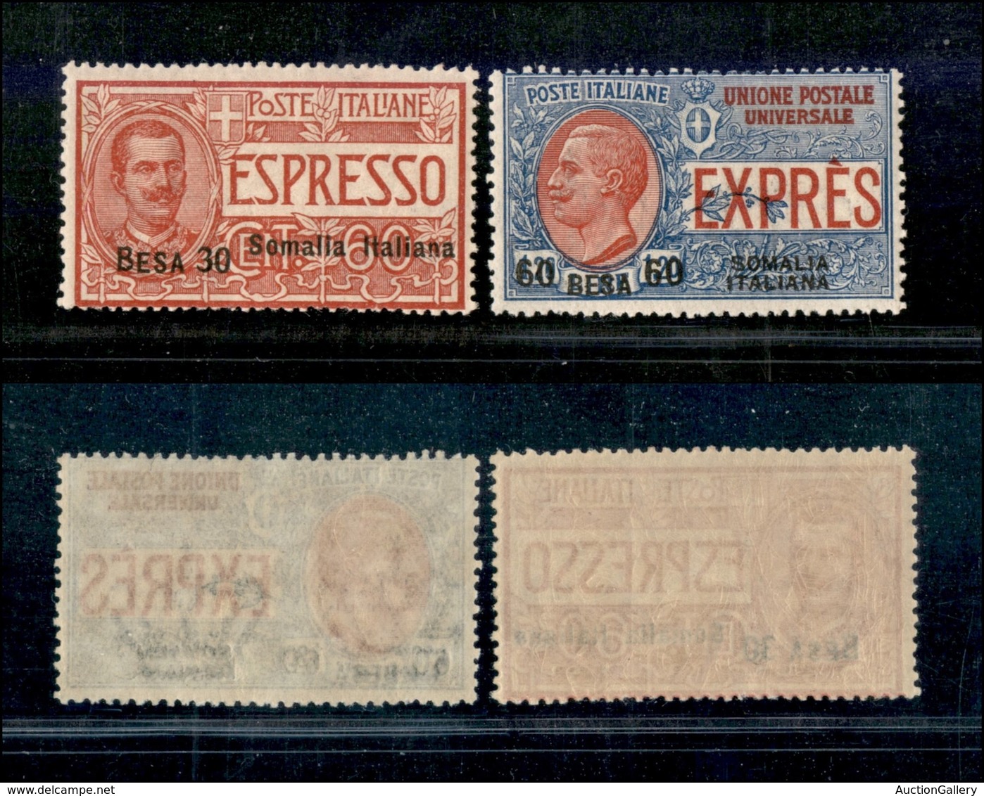 23340 COLONIE ITALIANE - SOMALIA - 1923 - Espressi Soprastampati (1/2) - Serie Completa - Gomma Integra - Autres & Non Classés