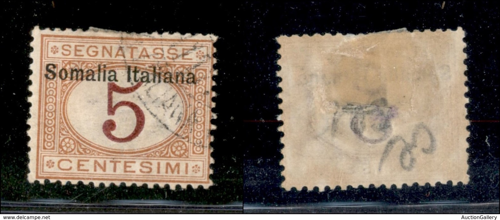23341 COLONIE ITALIANE - SOMALIA - 1909 – 5 Cent (13 – Segnatasse) – (40) - Autres & Non Classés