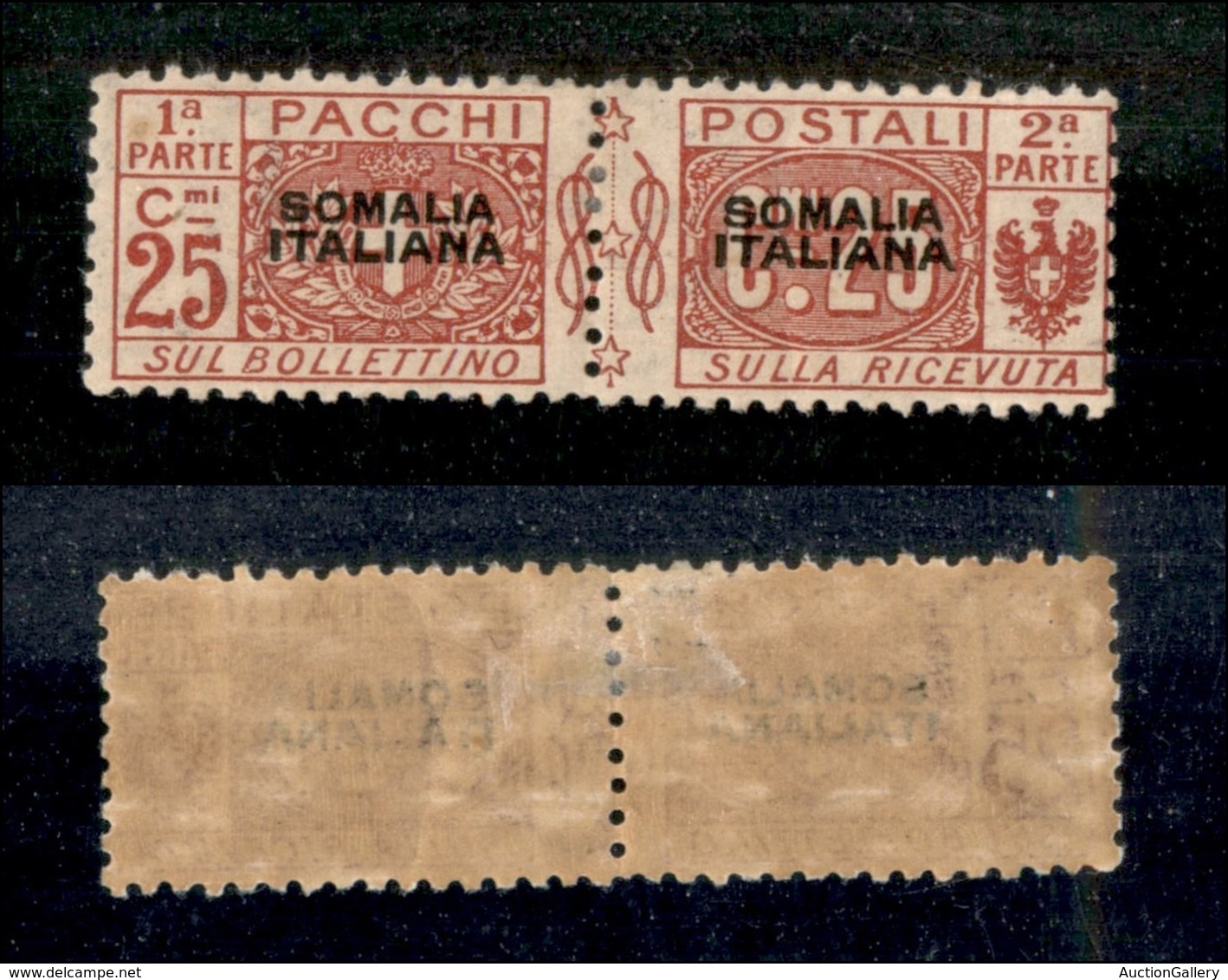 23344 COLONIE ITALIANE - SOMALIA - 1917 – 5 Cent (4 – Pacchi Postali) Nuovi Con Gomma - Altri & Non Classificati