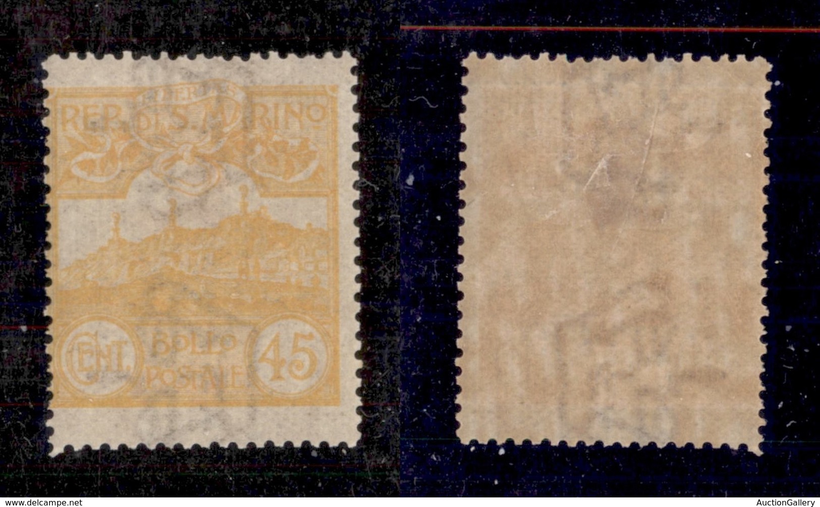 23616 SAN MARINO - POSTA ORDINARIA - 1903 - 45 Cent Veduta (41) - Nuovo Con Gomma (26) - Autres & Non Classés