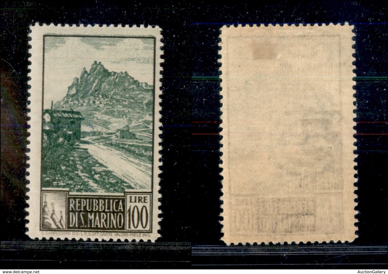 23717 SAN MARINO - POSTA ORDINARIA - 1949 - 100 Lire Paesaggi (354) - Nuovo Con Gomma (100) - Autres & Non Classés