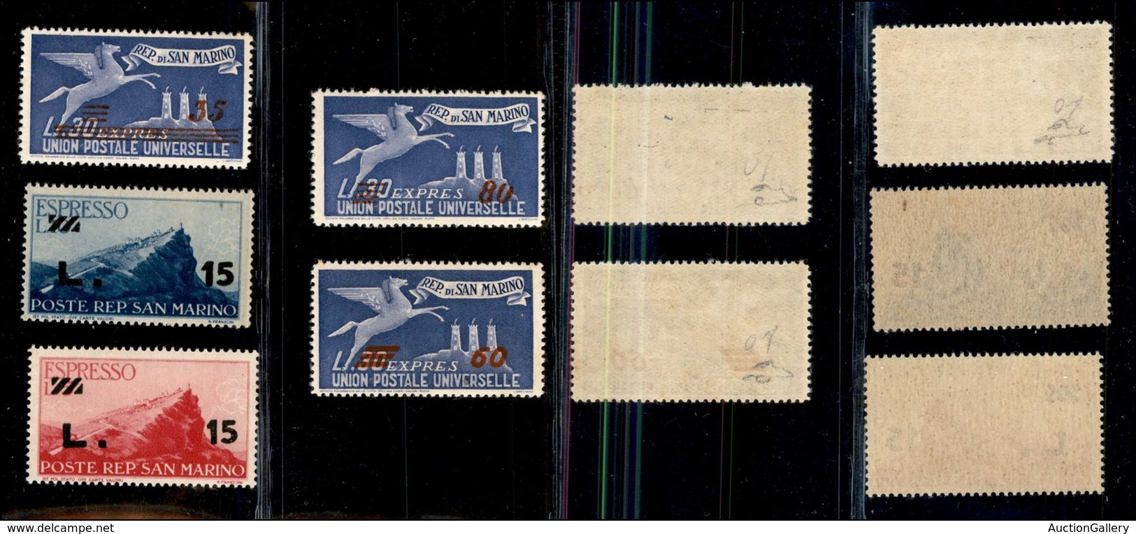 23764 SAN MARINO - SERVIZI - 1947/1948 - Espressi (16/20) - Serie Completa - Gomma Integra (140) - Autres & Non Classés