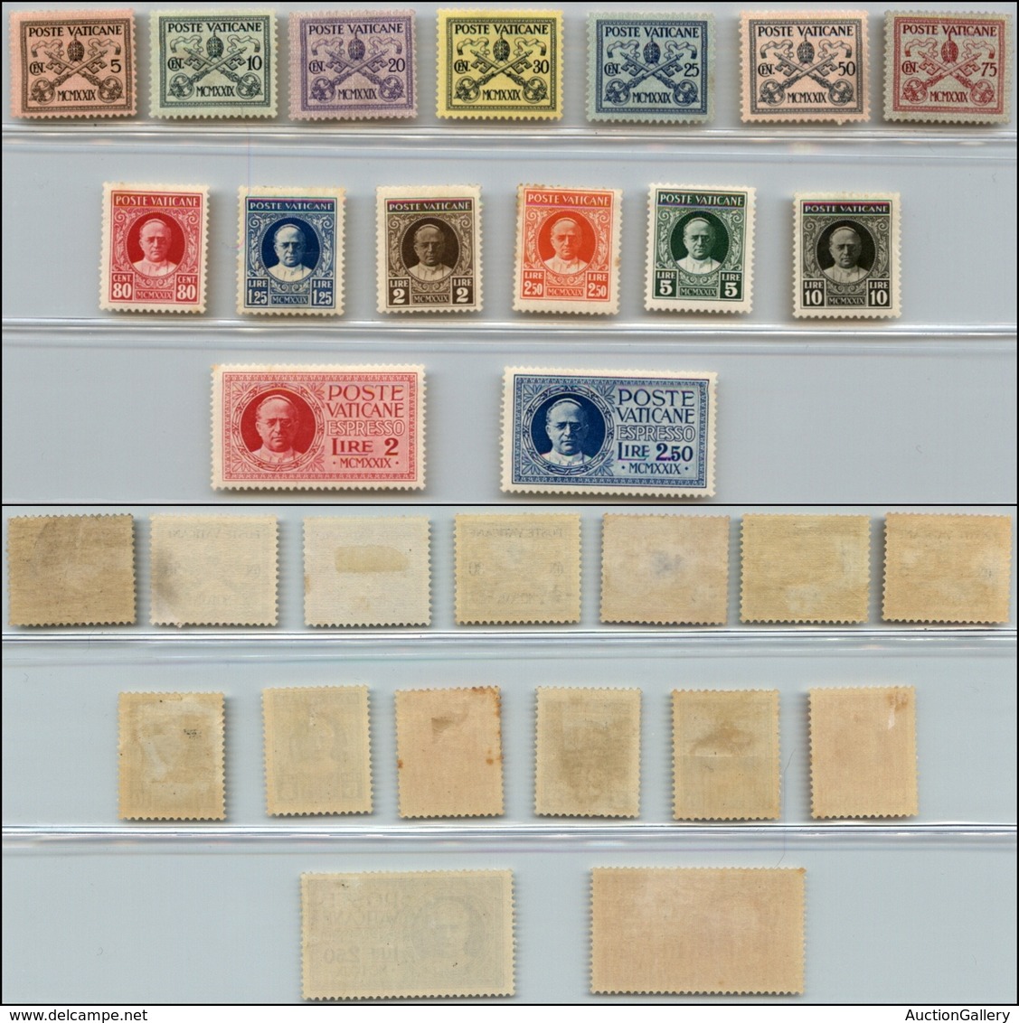 23804 VATICANO - POSTA ORDINARIA - 1929 - Conciliazione (1/13+Espressi 1/2) - Emissione Completa - Gomma Originale (100) - Andere & Zonder Classificatie