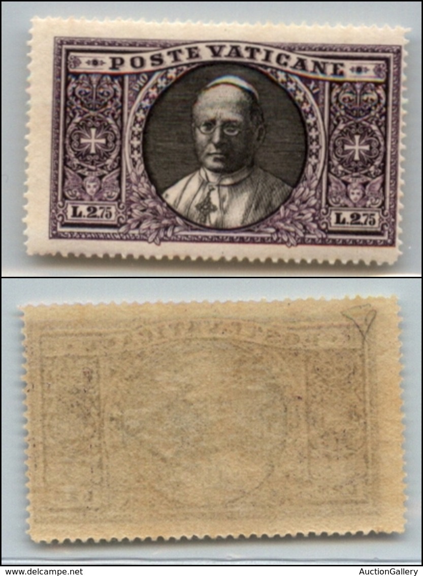 23815 VATICANO - POSTA ORDINARIA - 1933 - 2,75 Lire (31) - Gomma Integra (225) - Andere & Zonder Classificatie