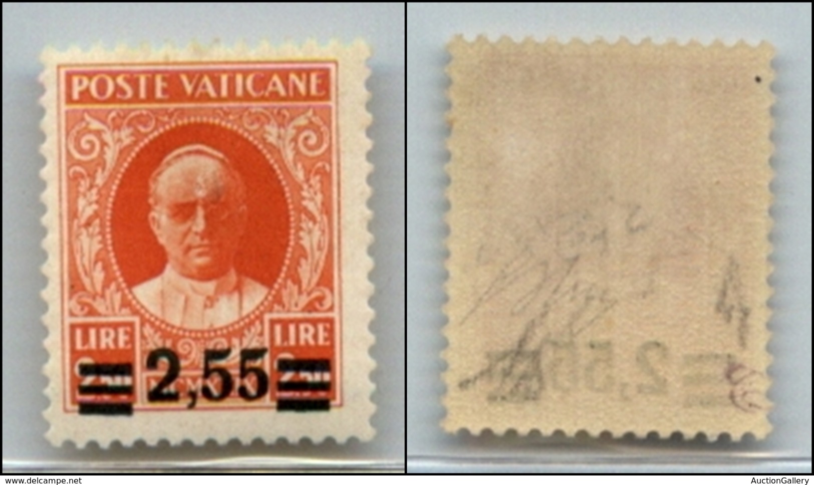 23818 VATICANO - POSTA ORDINARIA - 1934 - Provvisoria - 2,55 Lire Su 2,50 (38) - Gomma Originale - Oliva + Diena (200) - Other & Unclassified