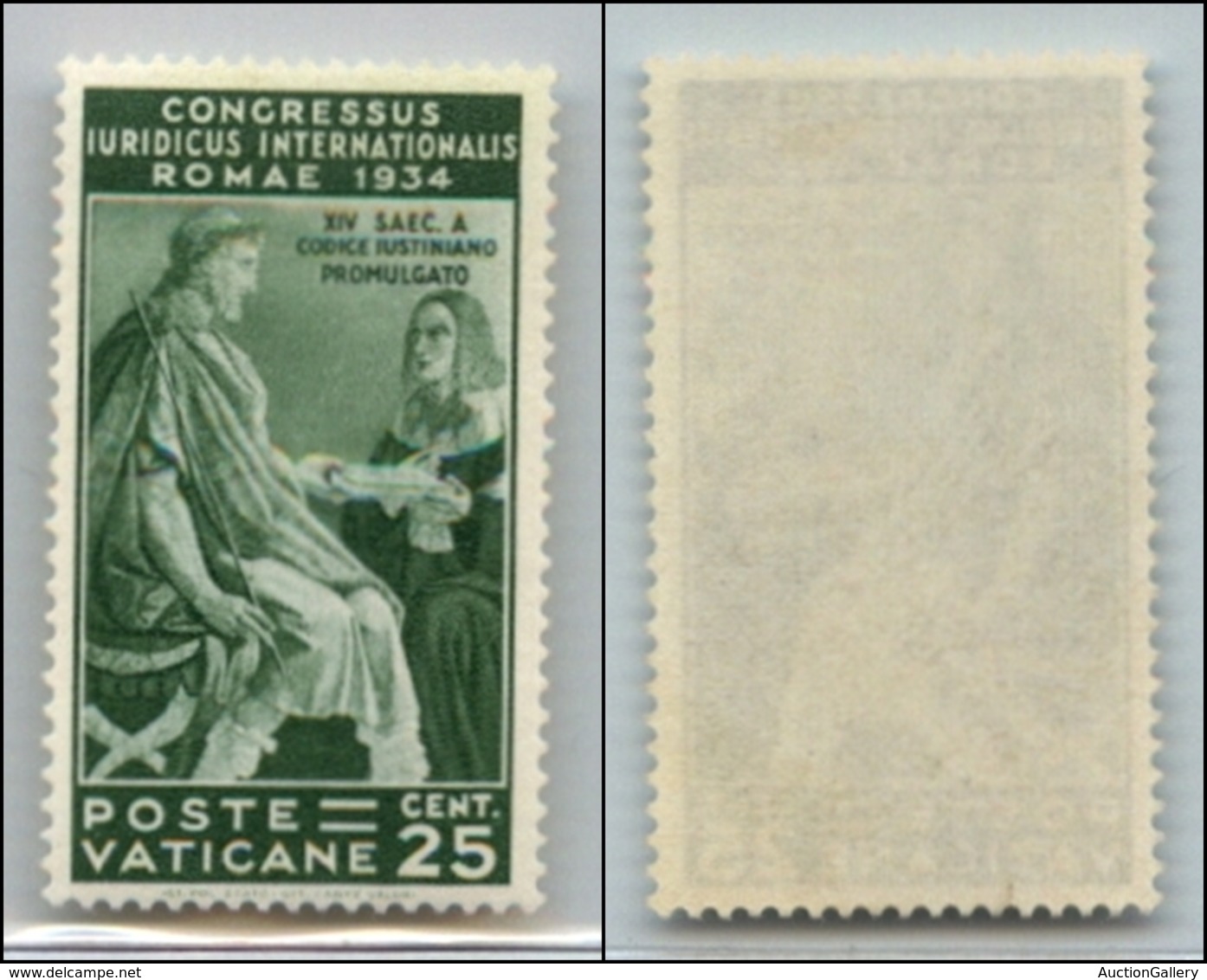 23826 VATICANO - POSTA ORDINARIA - 1935 - 25 Cent Giuridico (43) - Gomma Integra - Ben Centrato - Autres & Non Classés