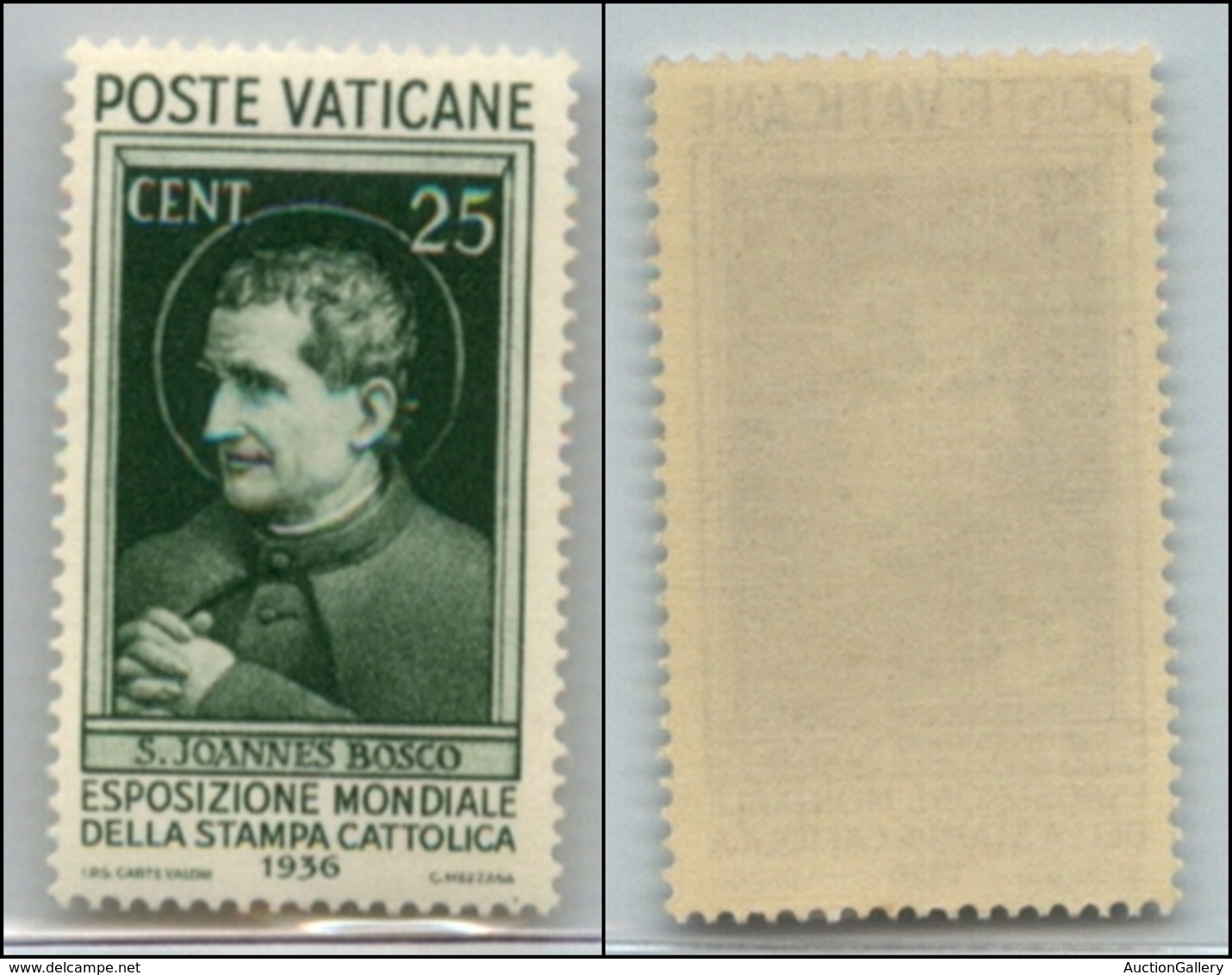 23832 VATICANO - POSTA ORDINARIA - 1936 - 25 Cent Stampa Cattolica (49) - Gomma Integra (200) - Andere & Zonder Classificatie