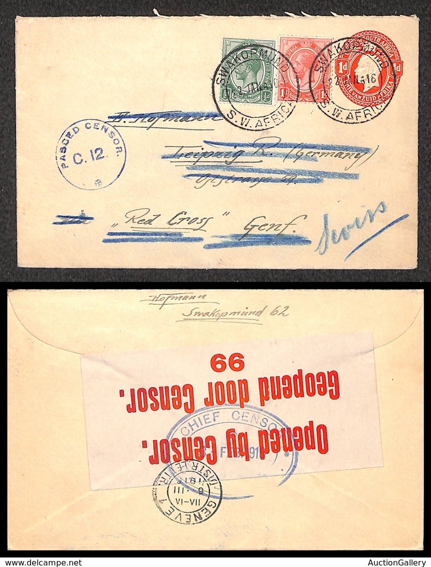 23945 ESTERO - SUD AFRICA - 1916 - Intero Postale Da Swakopmund A Ginevra - Sonstige & Ohne Zuordnung