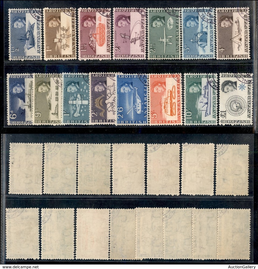 23970 ESTERO - ANTARTICO BRITANNICO - 1963 - Distintivi (1/15) - Usati - Autres & Non Classés