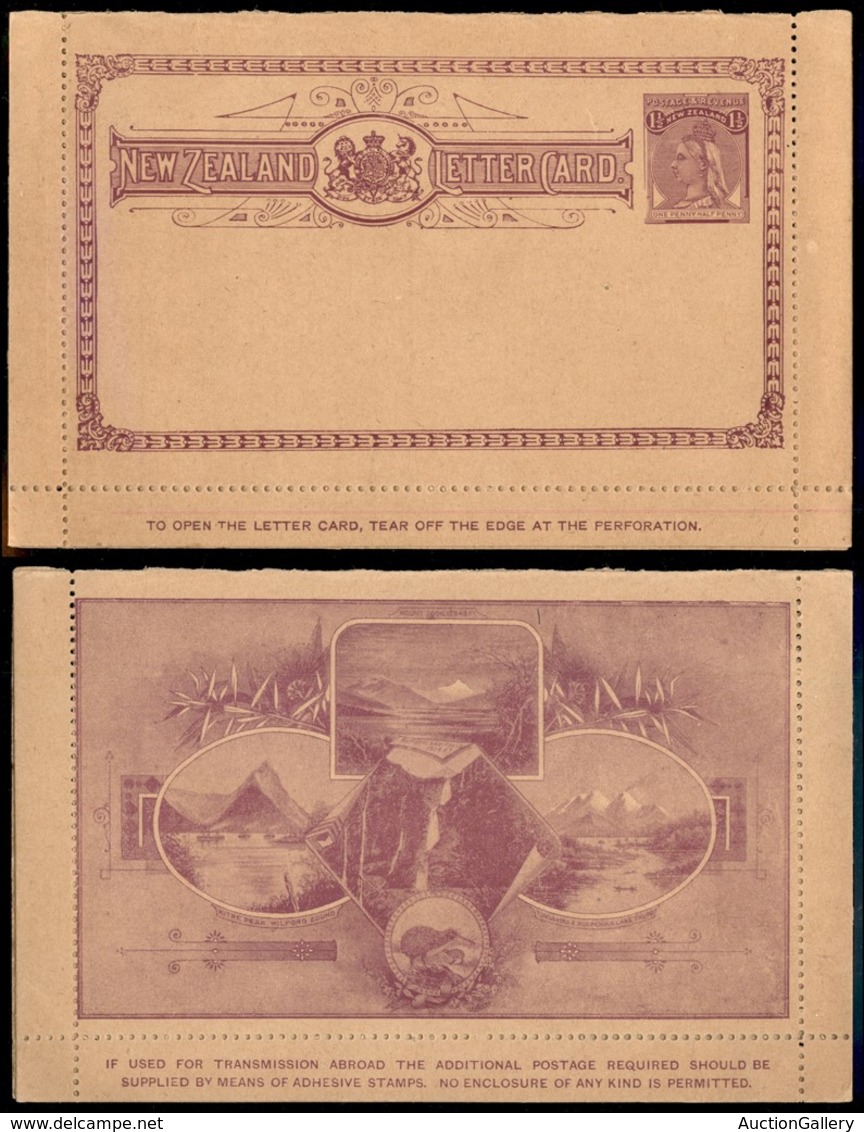 24199 ESTERO - COLONIE INGLESI - Nuova Zelanda - Intero Postale Illustrato Da 1 E ½ Pence – Nuovo - Autres & Non Classés