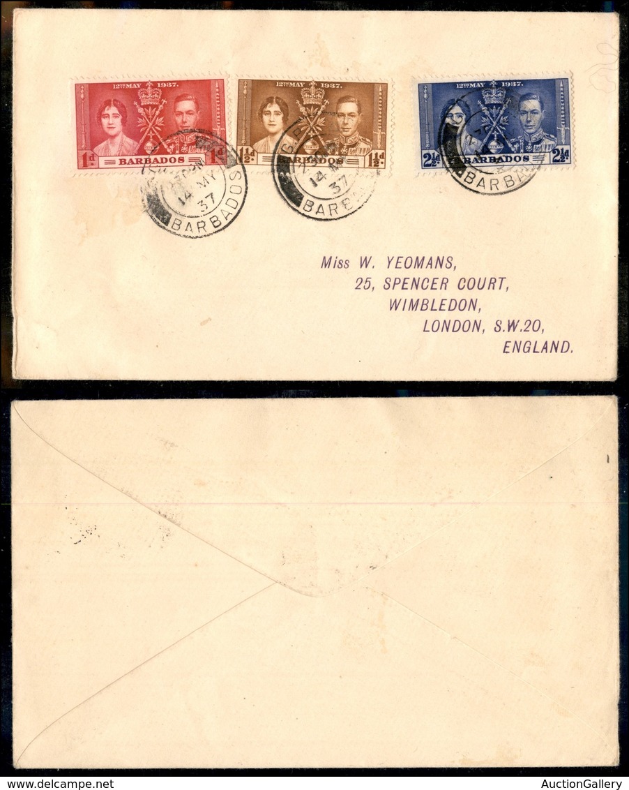 24206 ESTERO - COLONIE INGLESI - Barbados - Nozze 1937 – Busta Da G.P.B. Barbados Del 14.5.37 - Autres & Non Classés