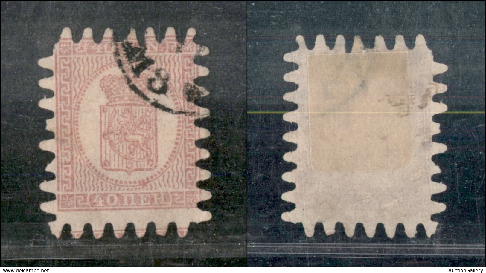 24295 ESTERO - FINLANDIA - 1866/1870 - 40 P Stemma (9) - Perforato III Tipo - Usato (140) - Autres & Non Classés