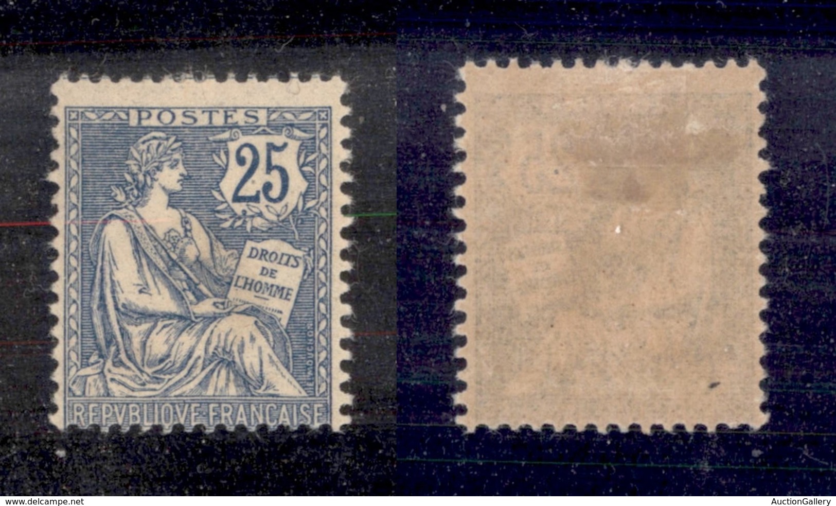 24328 ESTERO - FRANCIA - 1902 – 25 Cent (127) Con Leggero Spostamento Di Dentellatura – Nuovo Con Gomma - Sonstige & Ohne Zuordnung