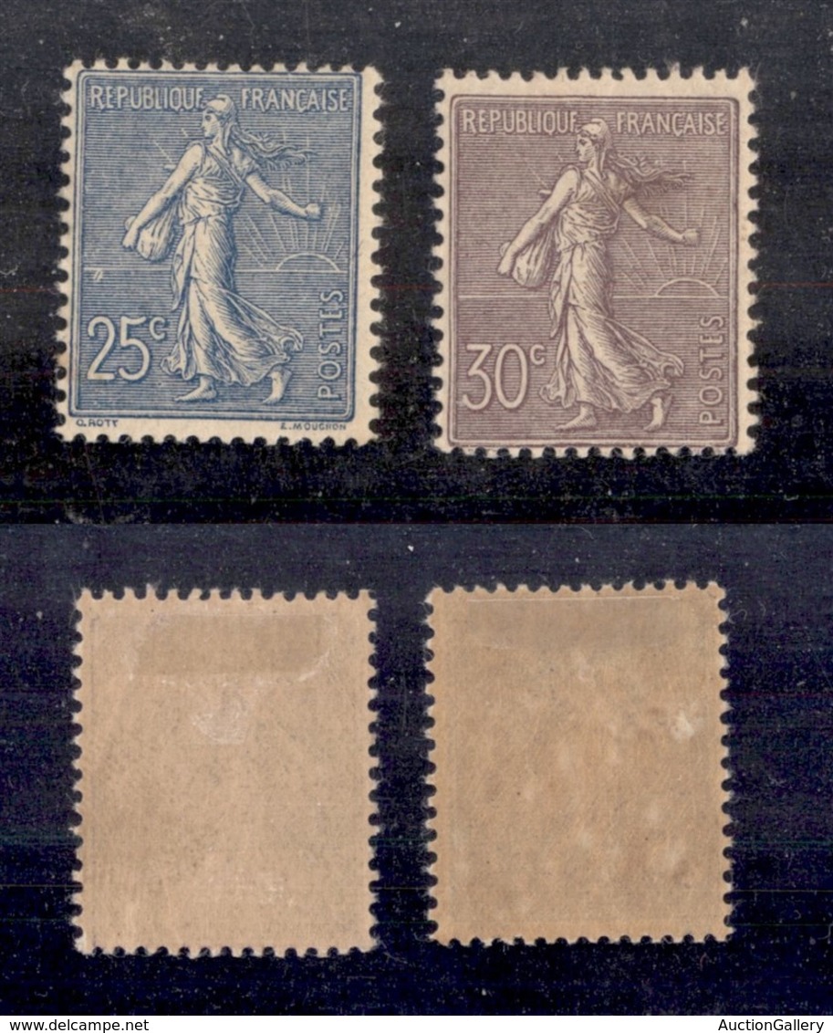 24332 ESTERO - FRANCIA - 1903 – 25 Cent + 30 Cent (132+133) – Nuovi Con Gomma - Sonstige & Ohne Zuordnung