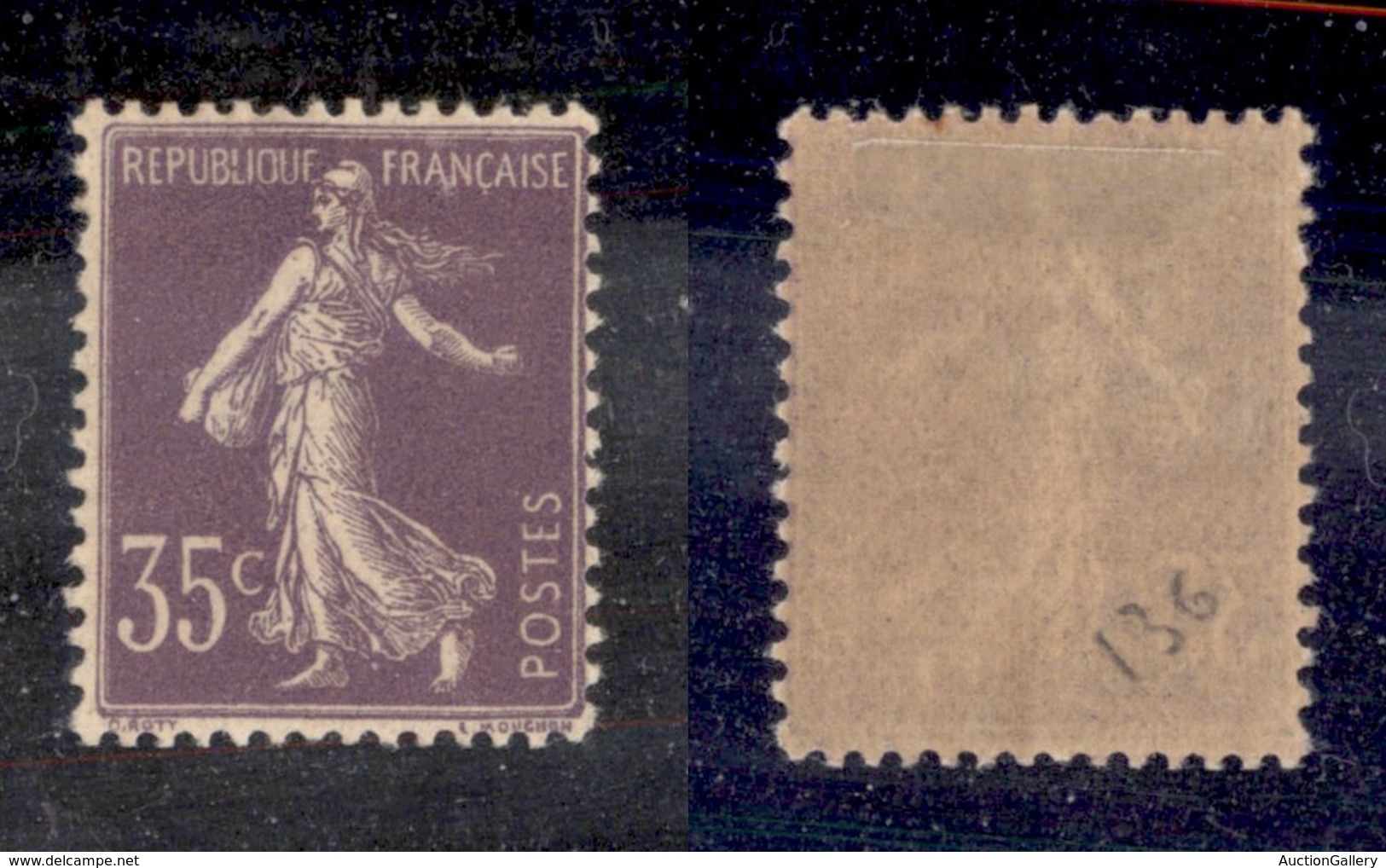 24334 ESTERO - FRANCIA - 1906 – 35 Cent (136) – Nuovo Con Gomma - Sonstige & Ohne Zuordnung