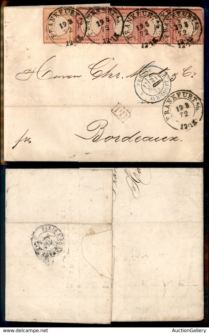 24443 ESTERO - GERMANIA - ½ Grosche (14) + Striscia Di 4 Del 1 Groschen Appena Difettosa A Destra Sul Bordo (15)- Letter - Sonstige & Ohne Zuordnung