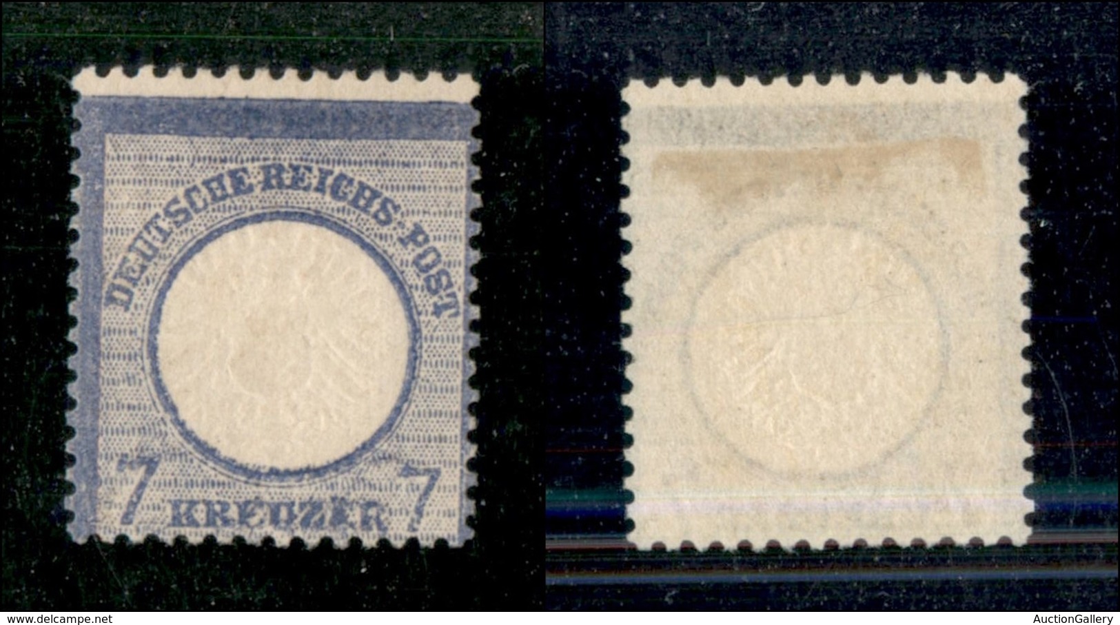 24452 ESTERO - GERMANIA - 1872 - 7 Kreuzer (26) Nuovo Con Gomma - Dentellatura Spostata - Autres & Non Classés