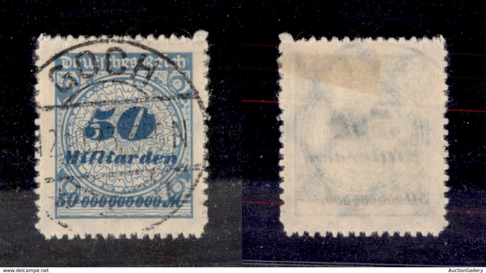 24482 ESTERO - GERMANIA - 1923 – 50 Md Azzurro E Azzurro Scuro (330) – Groch 2.10.23 (1.000) - Autres & Non Classés