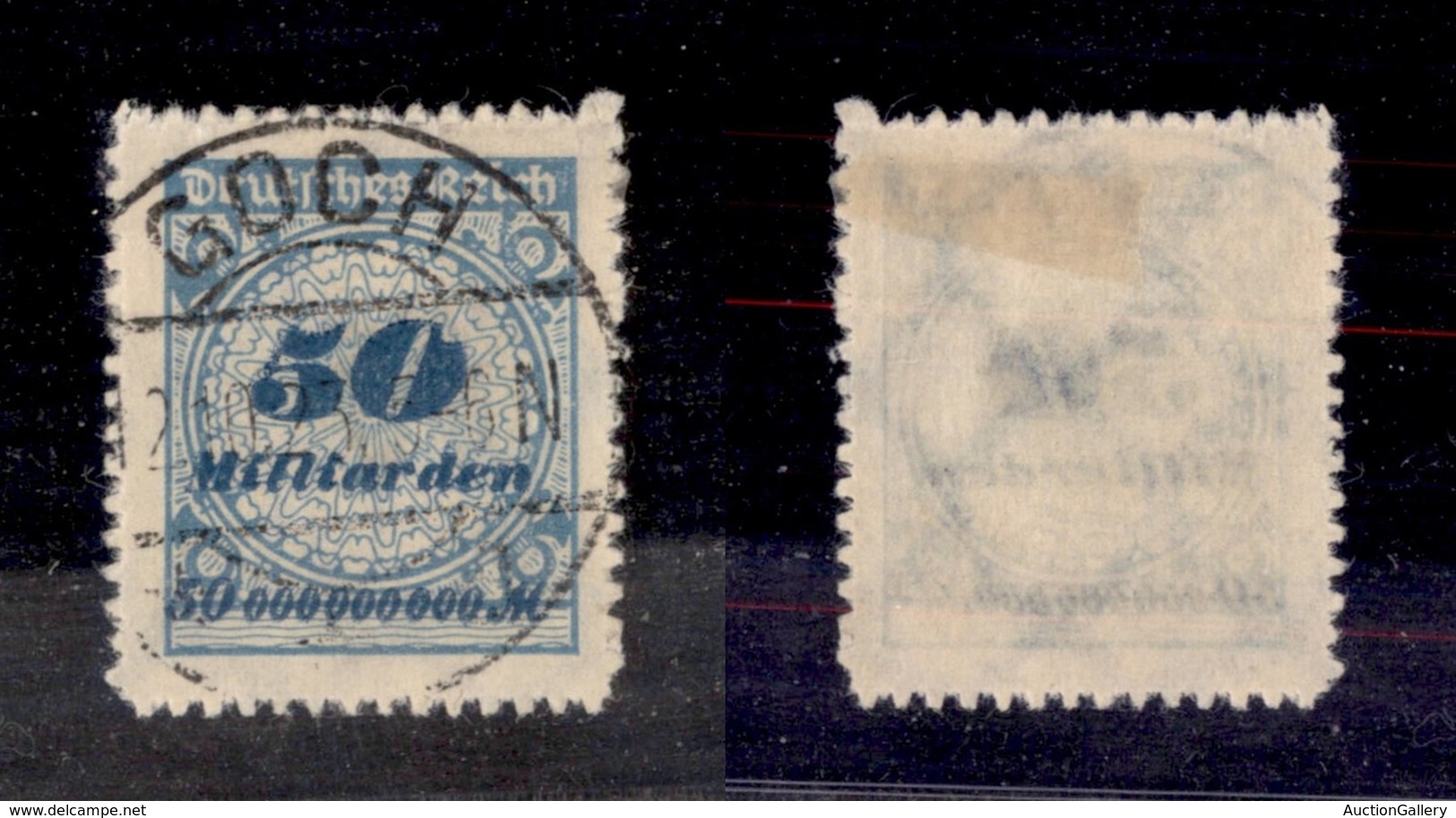 24482 ESTERO - GERMANIA - 1923 – 50 Md Azzurro E Azzurro Scuro (330) – Groch 2.10.23 (1.000) - Sonstige & Ohne Zuordnung