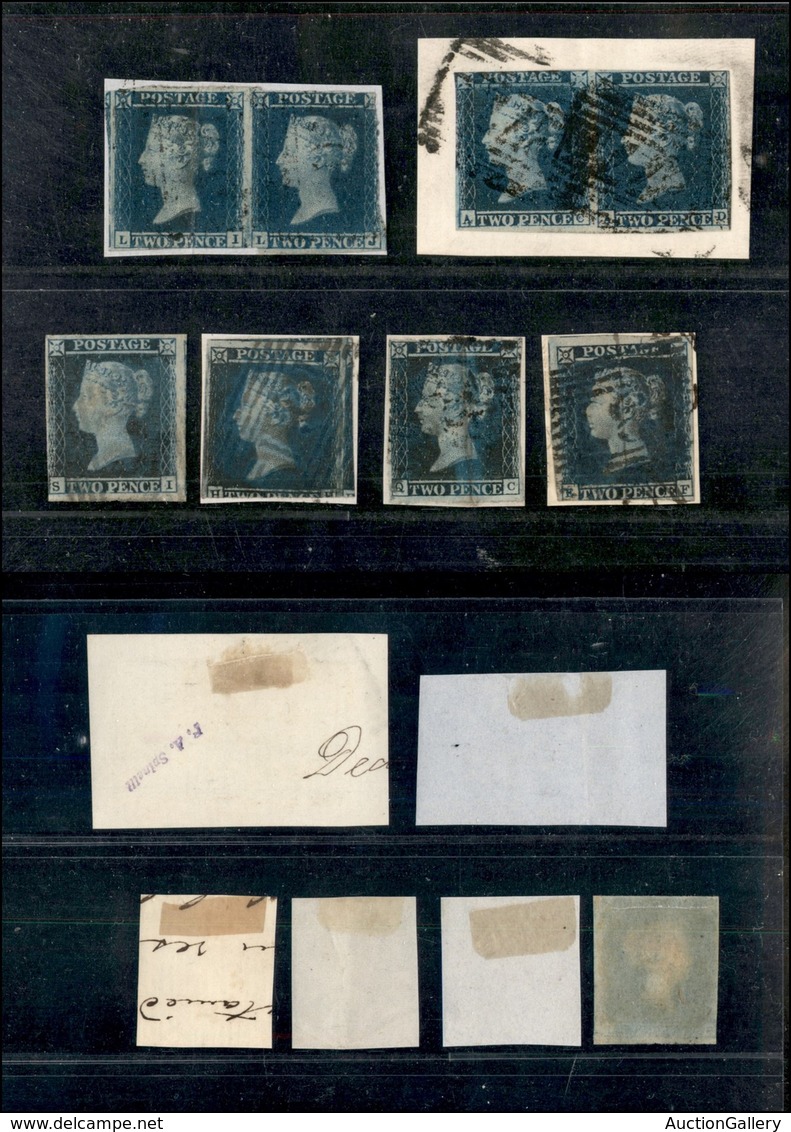 24583 ESTERO - GRAN BRETAGNA - 1841 – 2 Pence (4) – Quattro Singoli E Due Coppie – Da Esaminare - Autres & Non Classés