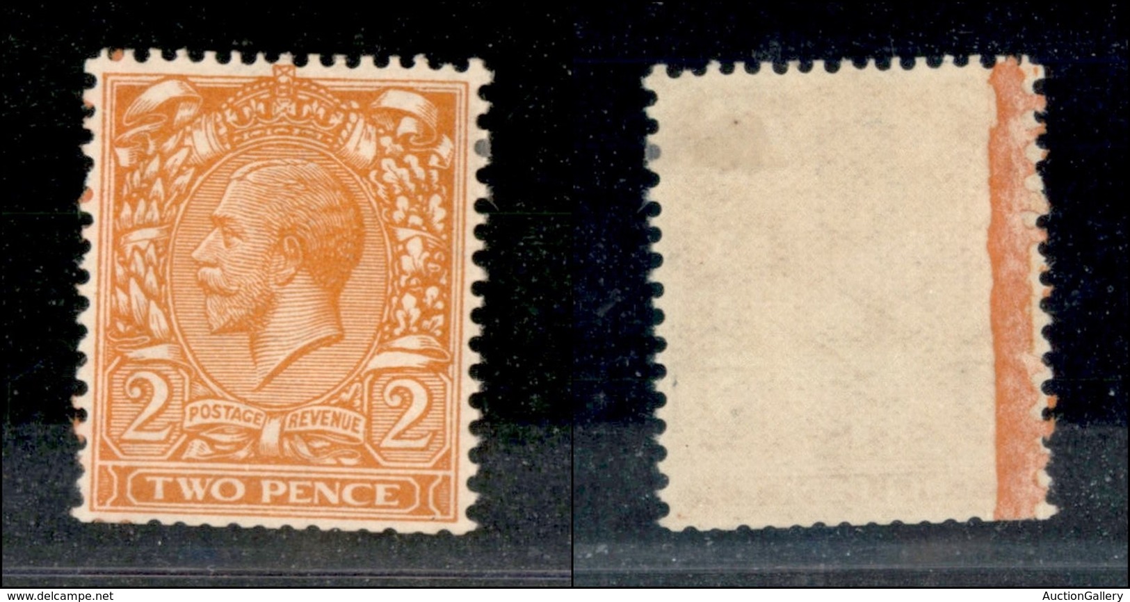 24611 ESTERO - GRAN BRETAGNA - 1924/1926 - 2 Pence Giorgio V (162c) Con Filigrana Coricata - Gomma Originale (360) - Autres & Non Classés