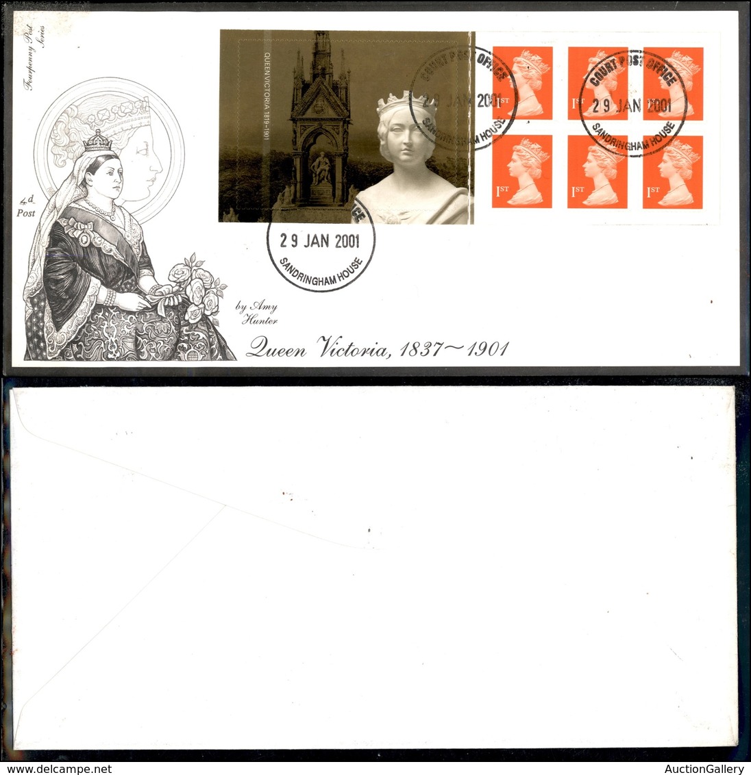 24630 ESTERO - GRAN BRETAGNA - Centenario Regina Vittoria – FDC – Court Post Office 29.1.2001 - Sonstige & Ohne Zuordnung