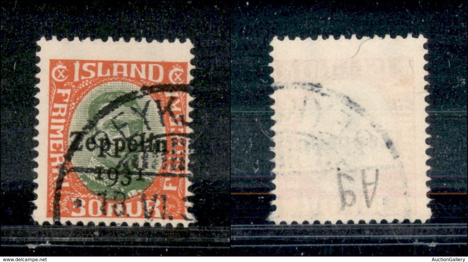 24704 ESTERO - ISLANDA - 1931 - 30 Aur (147) - Usato (140) - Autres & Non Classés