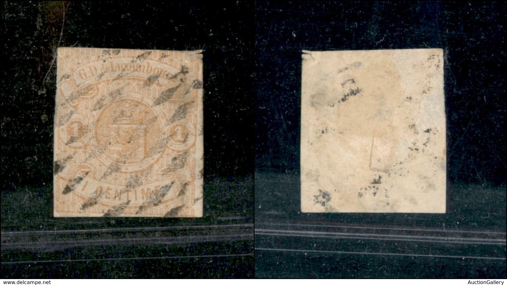 24737 ESTERO - LUSSEMBURGO - 1859 - 1 Cent Stemma (3) - Usato - Sonstige & Ohne Zuordnung