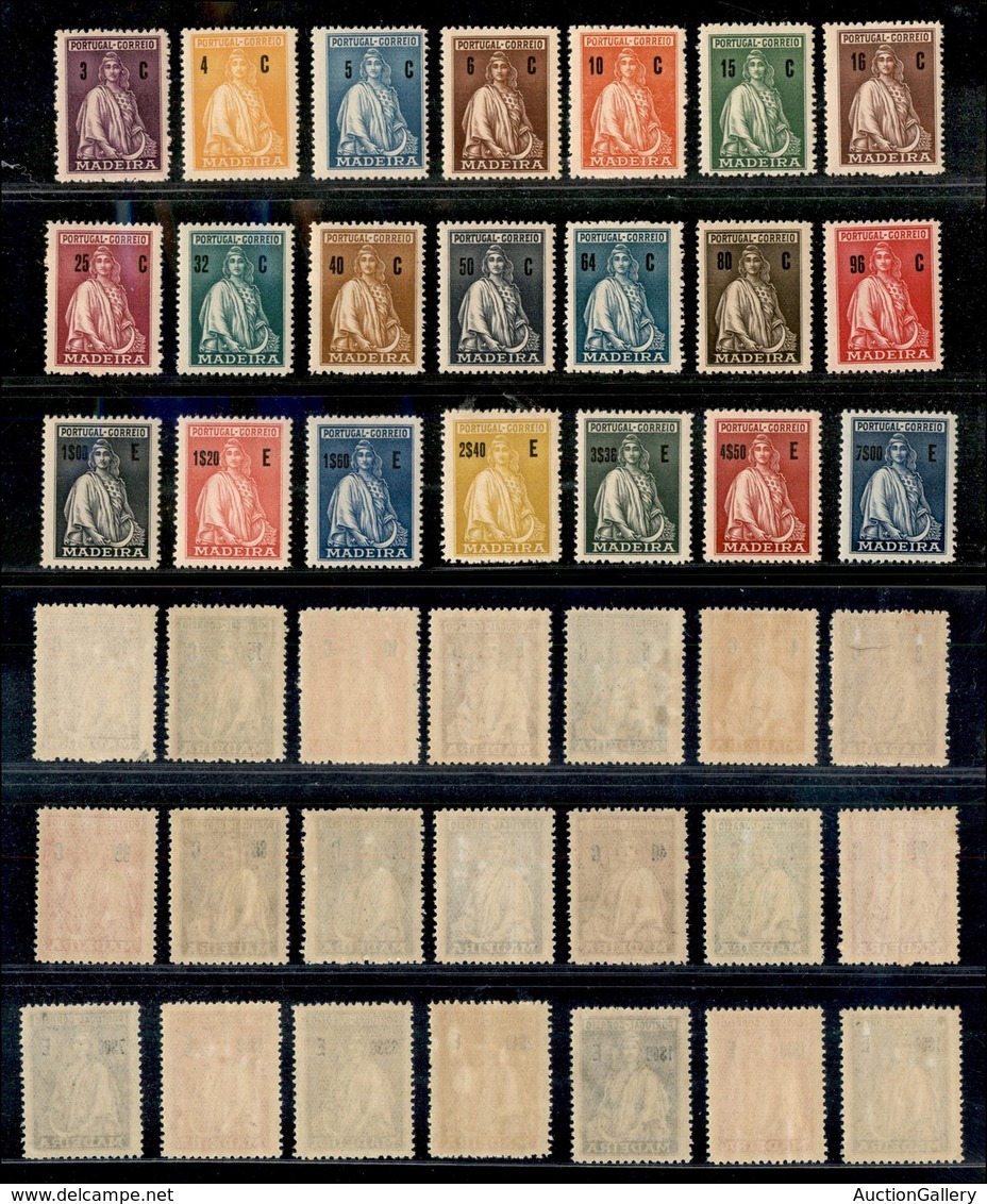24818 ESTERO - PORTOGALLO COLONIE - Madeira - 1928 - Ceres (41/61) - Serie Completa Di 21 Valori - Gomma Integra (50) - Autres & Non Classés