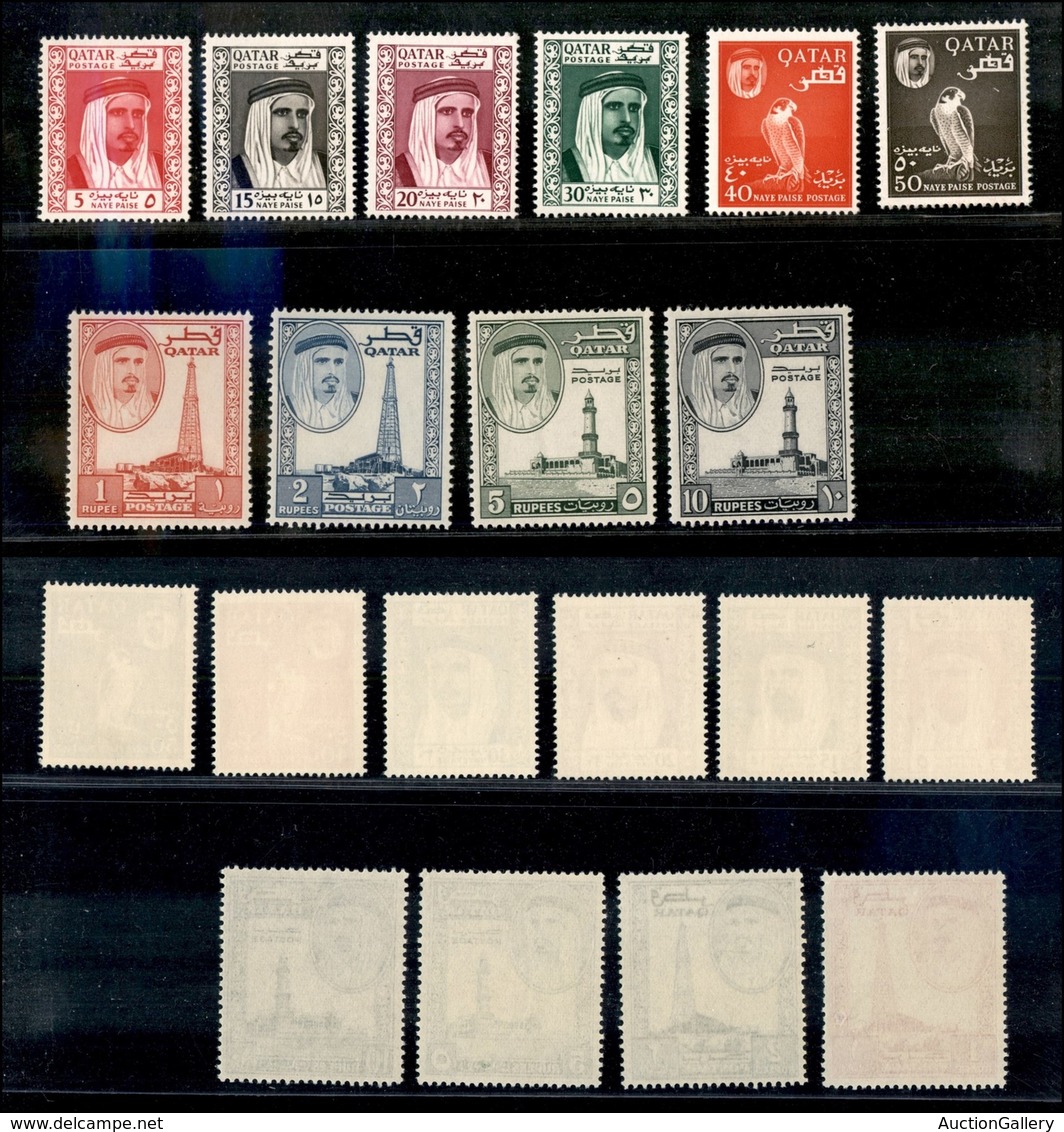 24820 ESTERO - QATAR - 1961 - Sceicco E Vedute (26/36) - Serie Completa Di 11 Valori - Gomma Integra (100) - Sonstige & Ohne Zuordnung