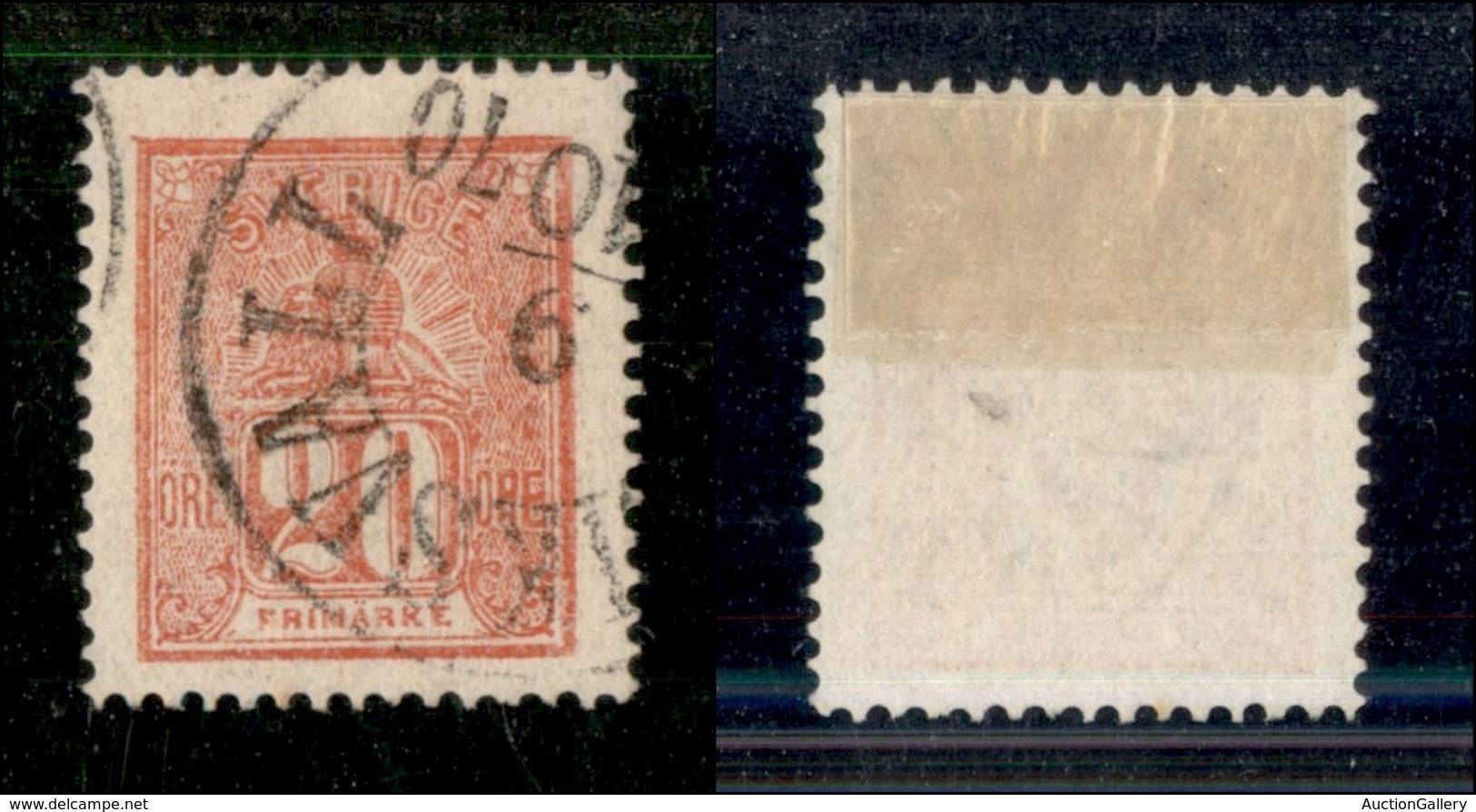 24891 ESTERO - SVEZIA - 1866 - 20 Ore (16) Usato - Sonstige & Ohne Zuordnung