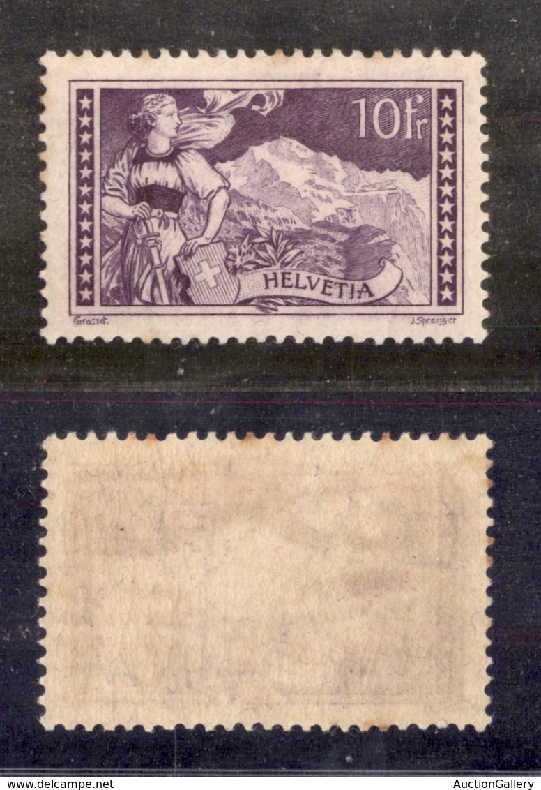 24913 ESTERO - SVIZZERA - 1914 – 10 Franchi (123) – Nuovo Con Gomma (120) - Sonstige & Ohne Zuordnung