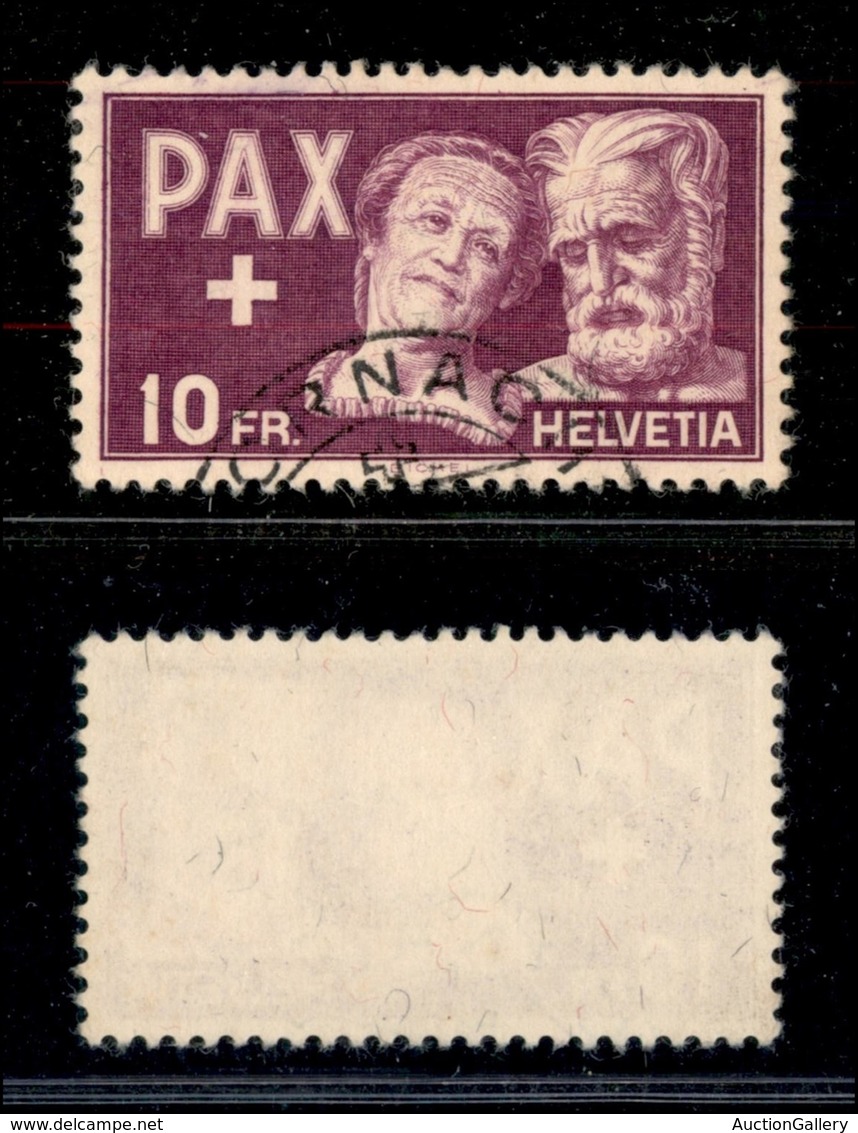 24945 ESTERO - SVIZZERA - 1945 - 10 Franchi Pax (459) - Usato - Sonstige & Ohne Zuordnung