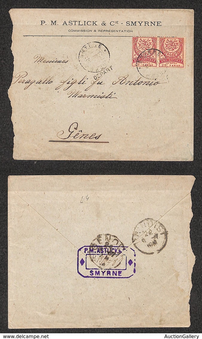 24973 ESTERO - TURCHIA - 1887 – Busta Da Smirne A Ginevra - Sonstige & Ohne Zuordnung