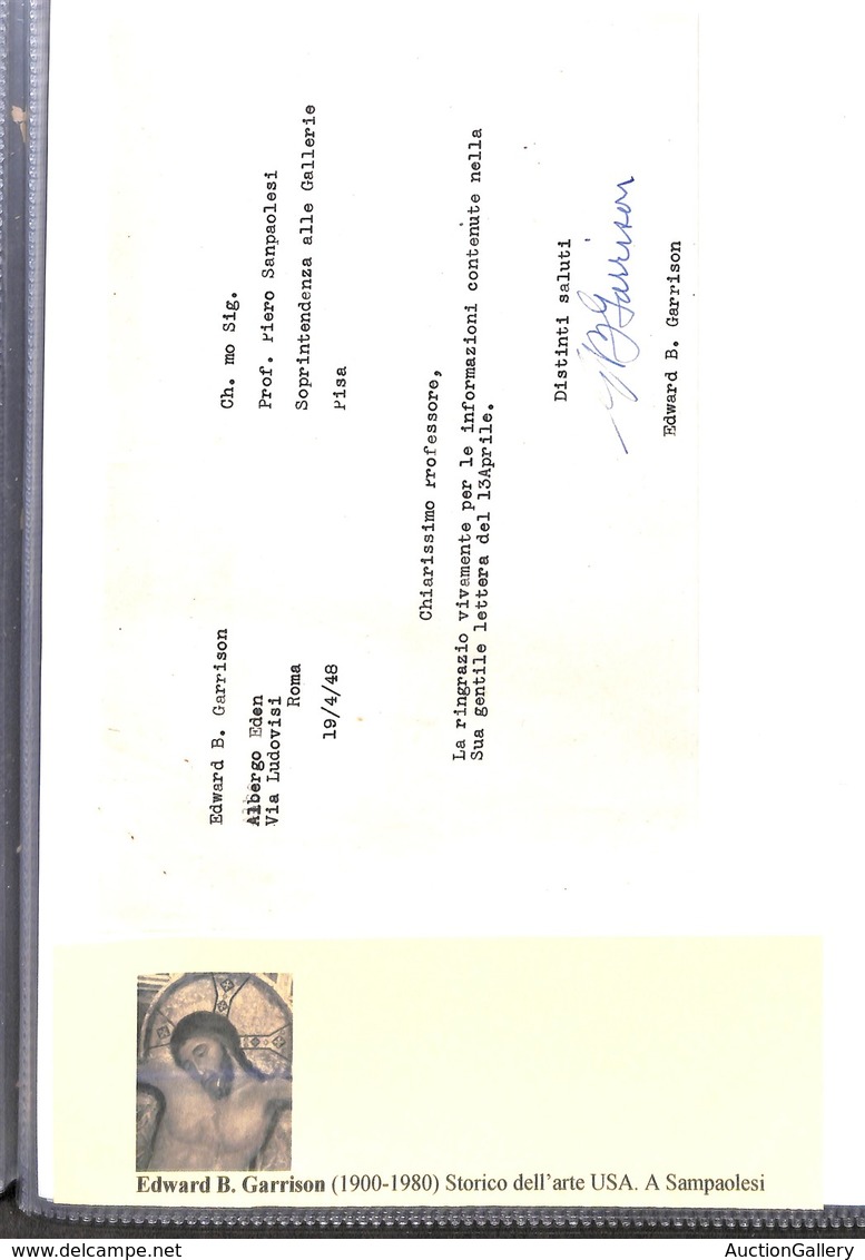 25034 VARIE - AUTOGRAFI - Edward B. Garrison – Lettera Dattiloscritta Autografata – Roma 19.4.48 - Andere & Zonder Classificatie