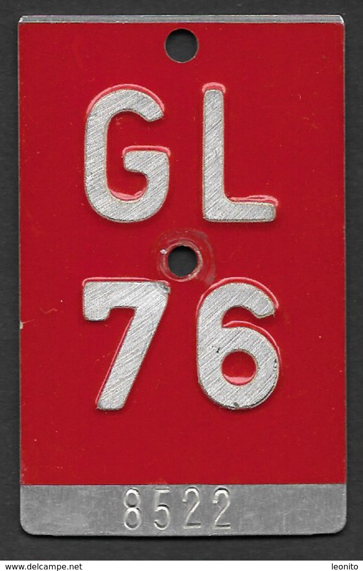 Velonummer Glarus GL 76 - Plaques D'immatriculation