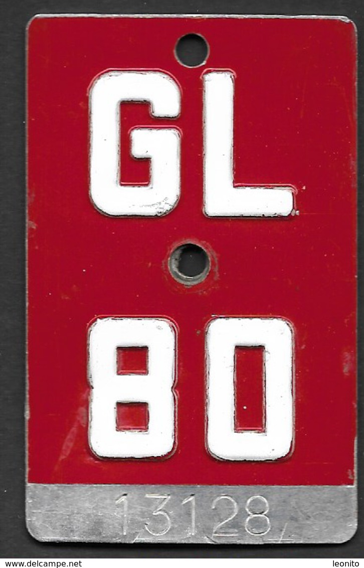 Velonummer Glarus GL 80 - Plaques D'immatriculation