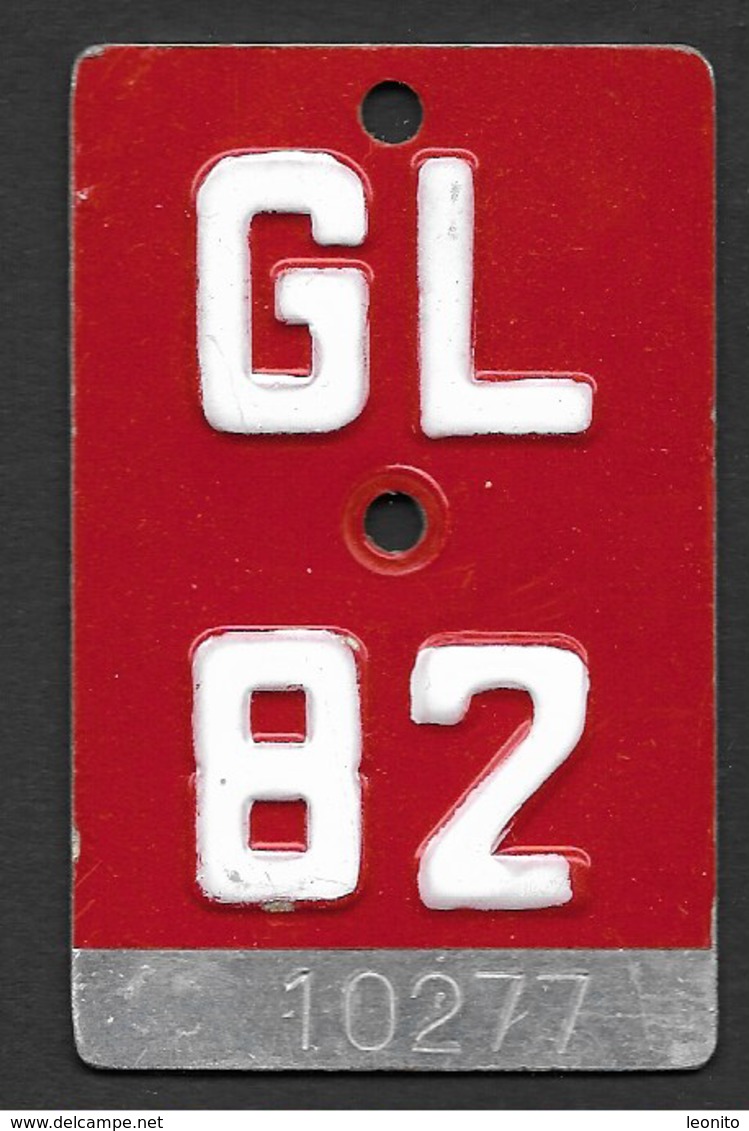 Velonummer Glarus GL 82 - Plaques D'immatriculation