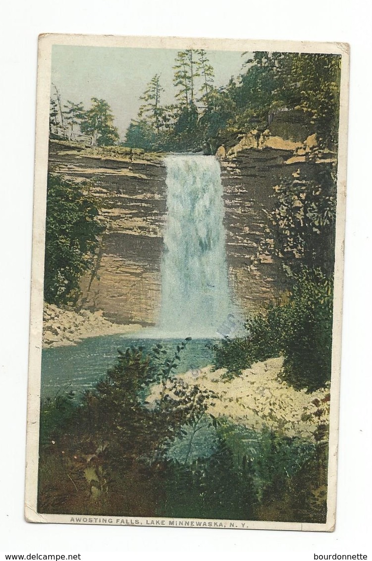 New York Ulster County Awosting Falls Lake Minnewaska Albertype - Autres & Non Classés