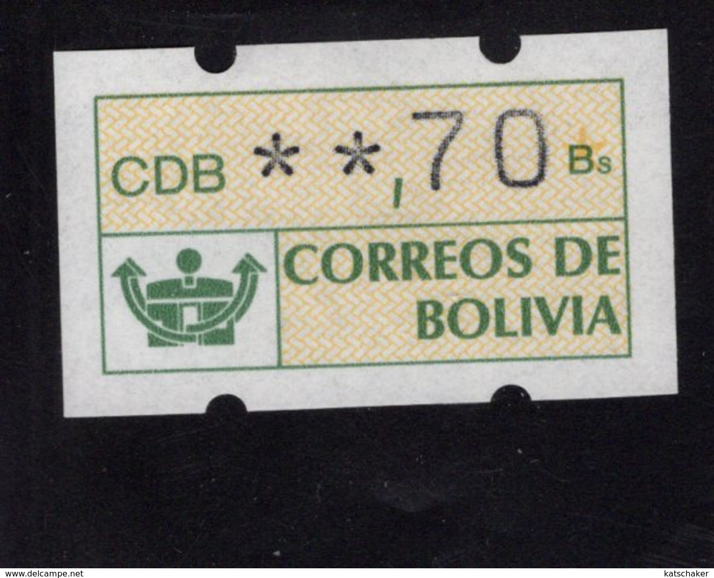 613455877 AUTOMAATZEGELS SET MICHEL 1 1989 - Bolivië