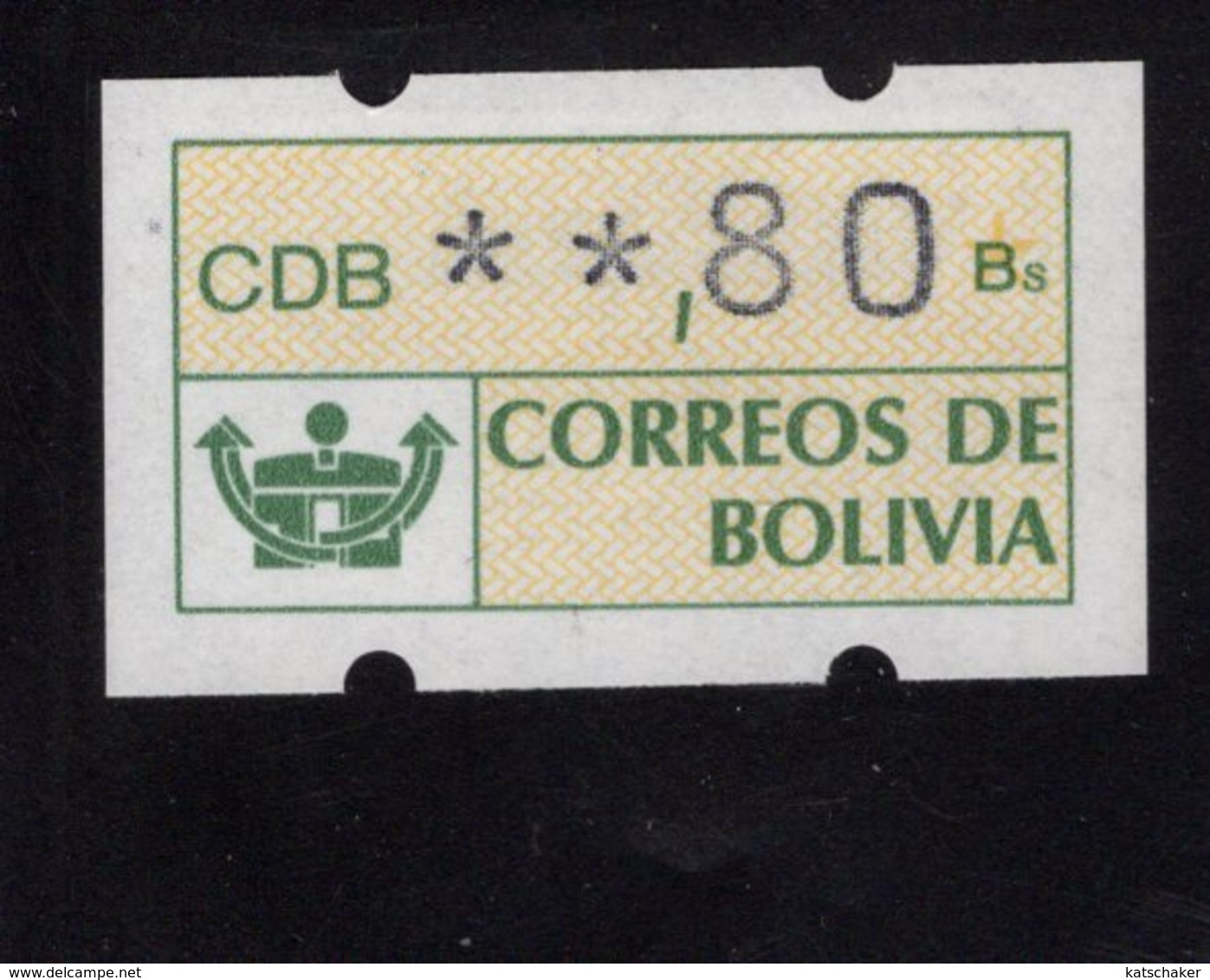 613456042 AUTOMAATZEGELS SET MICHEL 1 1989 - Bolivie
