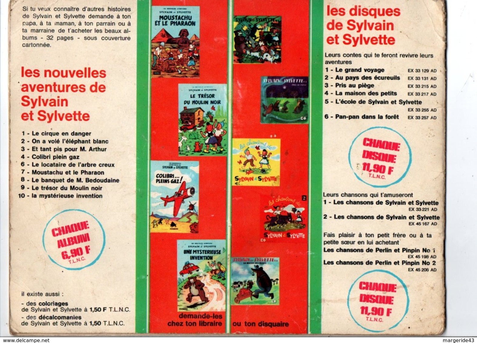 LES AVENTURES DE SYLVAIN ET SYLVETTE N°8 1967 - Sylvain Et Sylvette