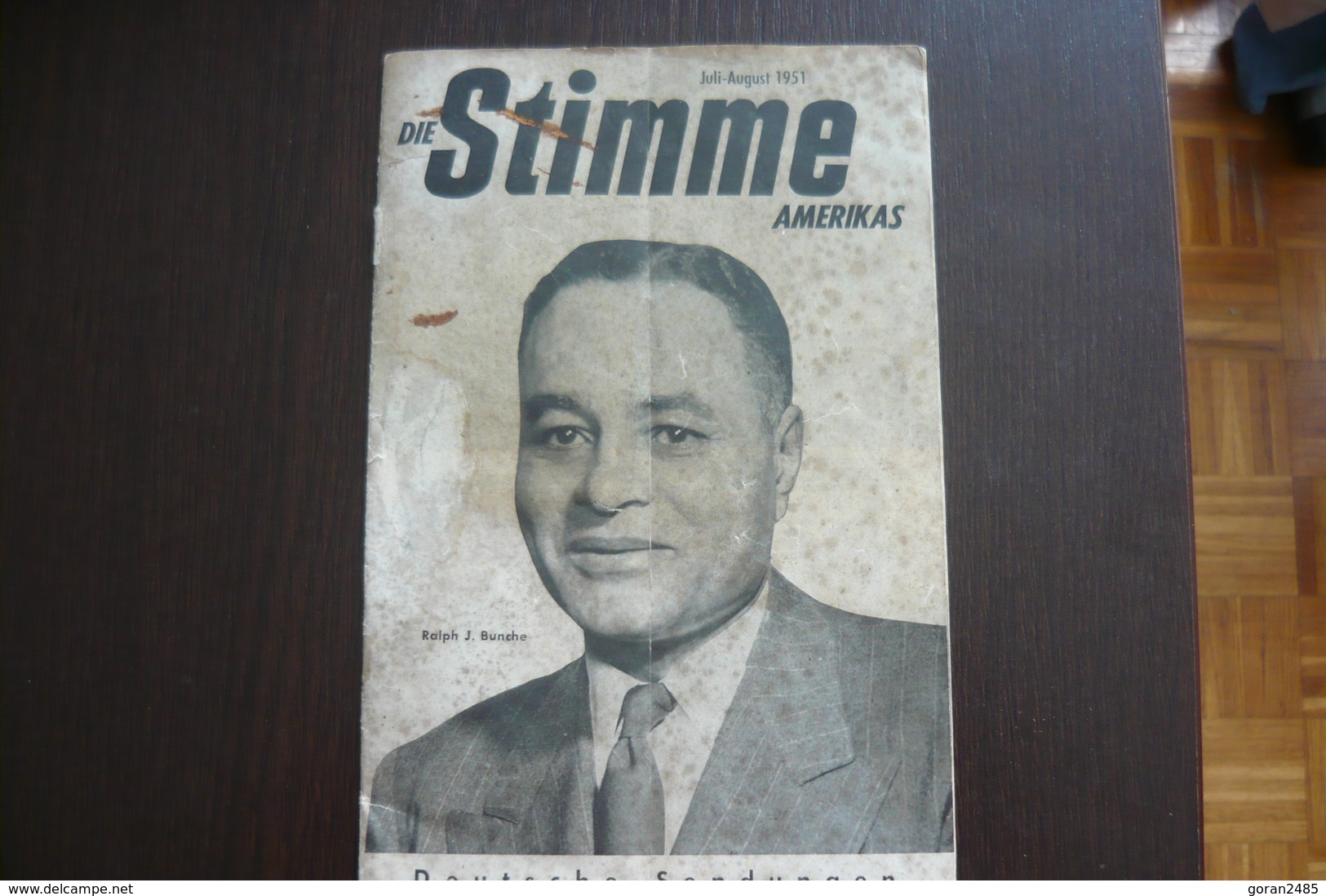 Magazine, "Die Stimme Amerikas", Ralph J. Bunche, Juli- August 1951 - Films & TV