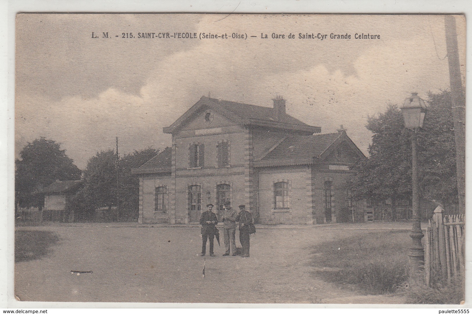 CPA- SAINT-CYR-L'ECOLE- La Gare De Saint-Cyr Grande Ceinture- 1923- Animée - Dép78 -2scans - St. Cyr L'Ecole